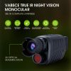 1080p Full HD Vabsce True Infrared Night Vision Monocular; Goggles For Seeing In Complete Darkness Long Distance For Hunting; Camping; Travel; Surveil