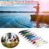 10Pcs Fishing Lures Kit Spoon Lures Hard Spinner Baits