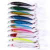 10Pcs Fishing Lures Kit Spoon Lures Hard Spinner Baits