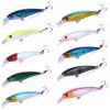 10Pcs Fishing Lures Kit Spoon Lures Hard Spinner Baits