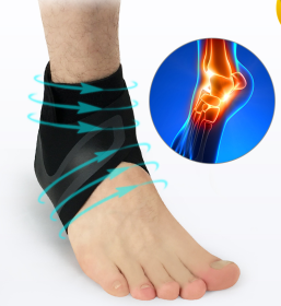 Ankle Support Brace (Option: S-1pc-Right)