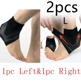 Ankle Support Brace (Option: SET L-2pcs-Suit)