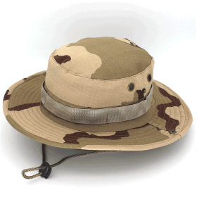 Military Wide Brim Boonie Bucket Hat (Product Color: Light Khaki Camo)