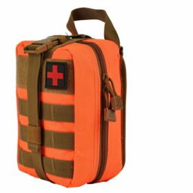 Tactical First Aid Pouch; Detachable Medical Pouch Kit (Bag Only) (Color: Orange)