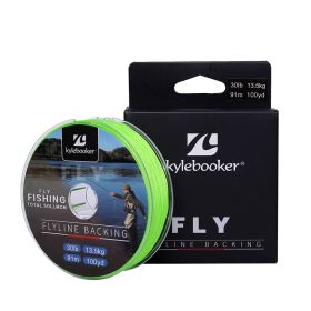 Kylebooker Fly Line Backing Line 20/30LB 100/300Yards Green Braided Fly Fishing Line (Line Size: 20LB, Length: 100YDS)