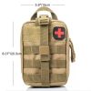 Tactical First Aid Pouch; Detachable Medical Pouch Kit (Bag Only)