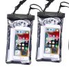 2pcs Oversized Mobile Phone Waterproof Dustproof Bag Touch Screen