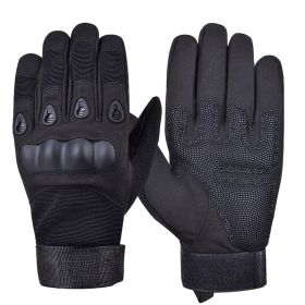 XG-TG1 Tactical Self Defense Gloves Hard Knuckle (Full Finger) (Product Color: Black, size: medium)