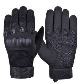 XG-TG1 Tactical Self Defense Gloves Hard Knuckle (Full Finger) (Product Color: Black, size: large)